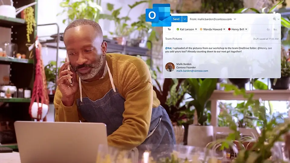 Custom professional email with Outlook Microsoft Office 365