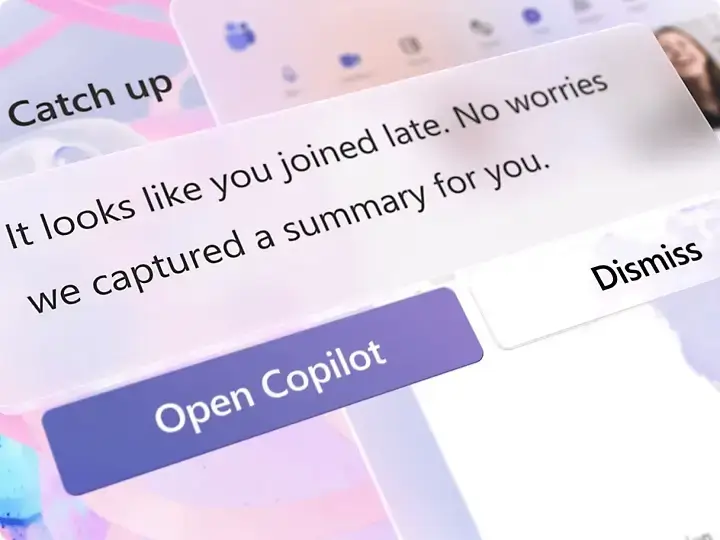 Easily reference who said what in meetings and suggest action items in real time with Copilot